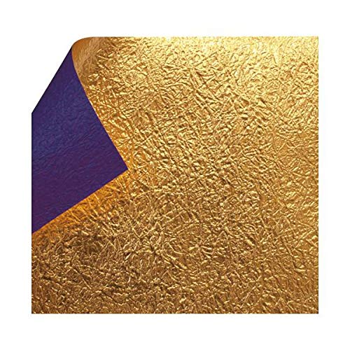 Fami Gold Foil Double-Sided Washi Paper, Solid Color, 10.0 x 14.2 inches (25.5 x 36 cm), Purple, 10 Sheets, UM-3M 1 Set