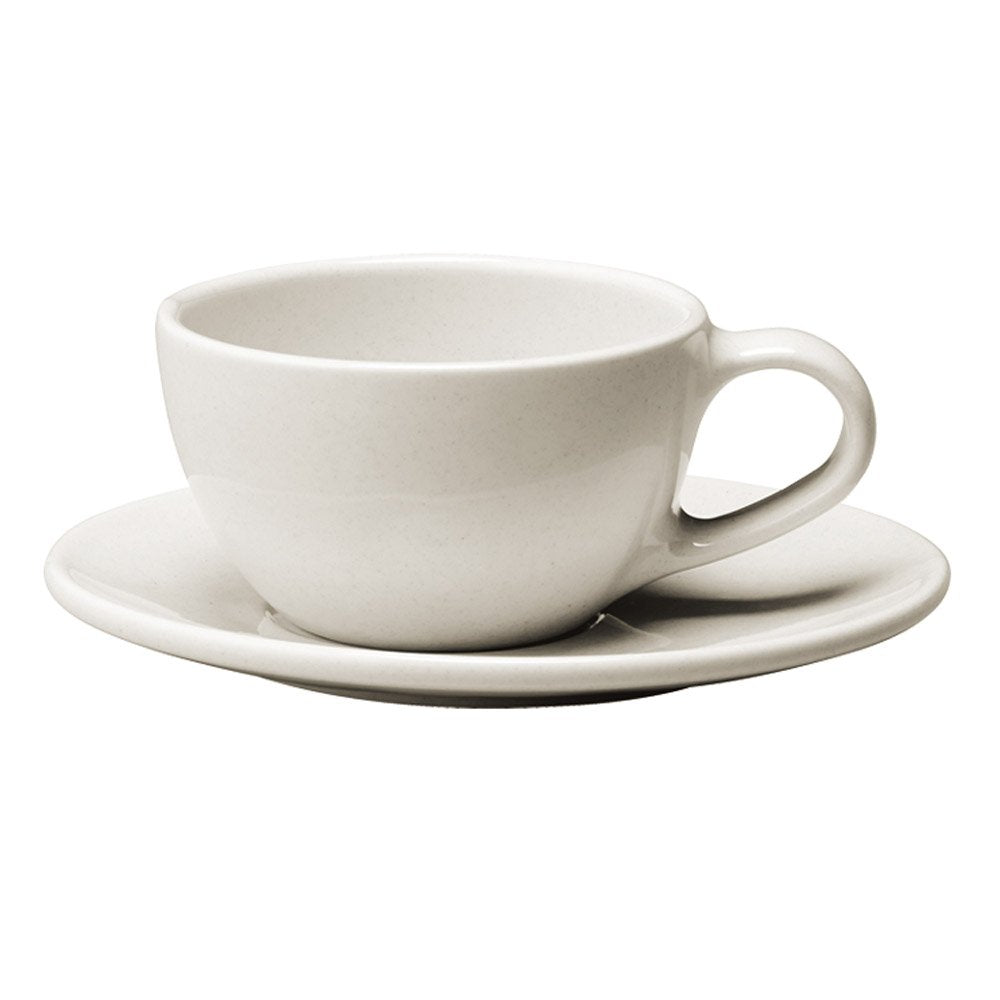 Kinto TOPO 23589 Cup & Saucer, 6.8 fl oz (200 ml), White