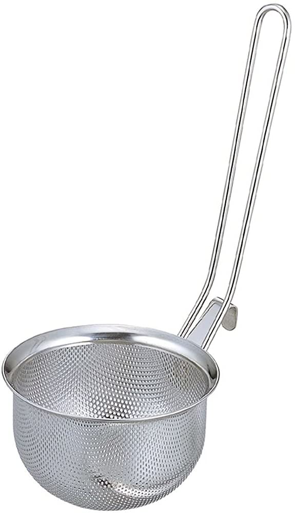 Shimomura Planning 35687 Miso Cook, Easy to Clean, Made in Japan, Dishwasher Safe, Clogging, Not Easy to Deform, Can Be Put on the Border, Deep Type, Miso Soup, Stainless Steel, Mama Cook,