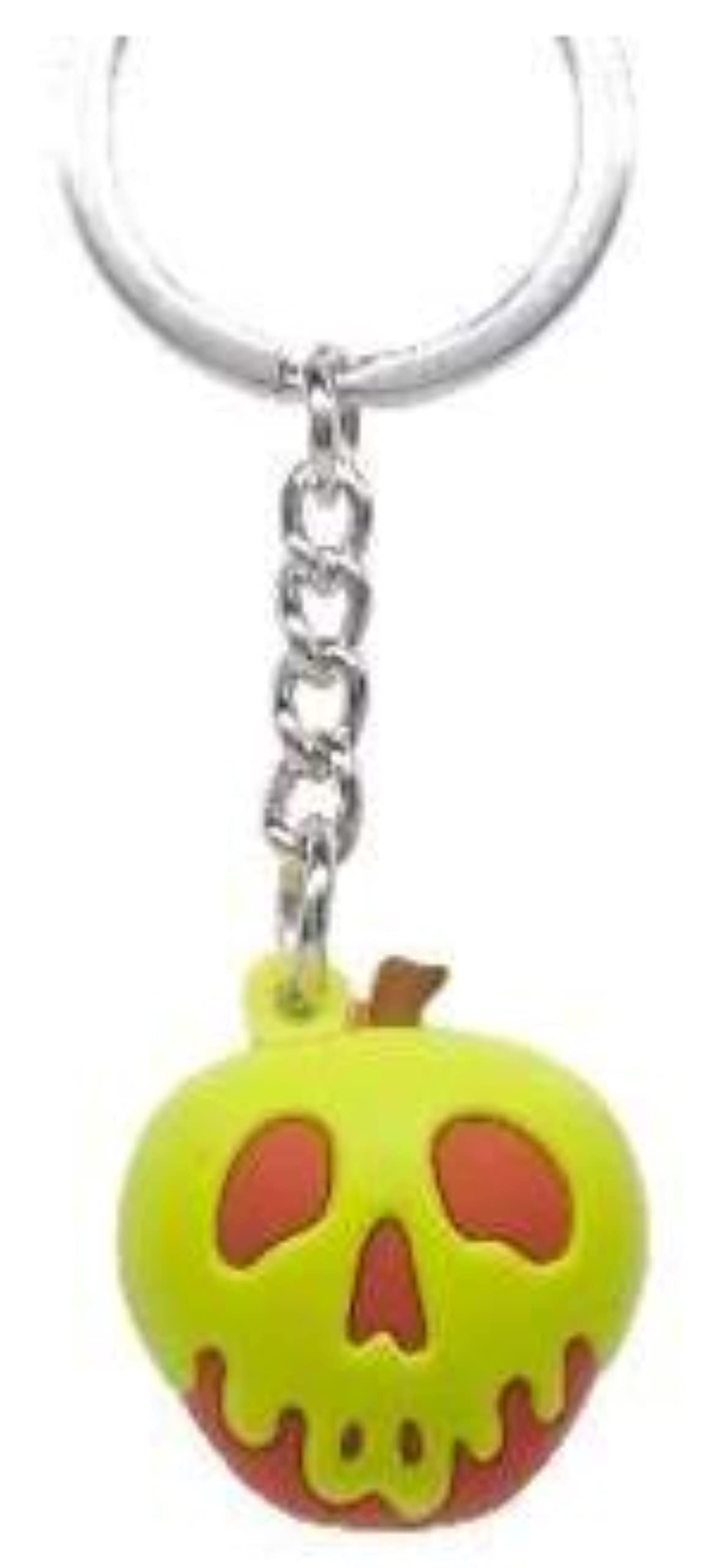 Disney Evil Quenn Iconic Poison Apple Icon Ball Keychain - 3/4" Round