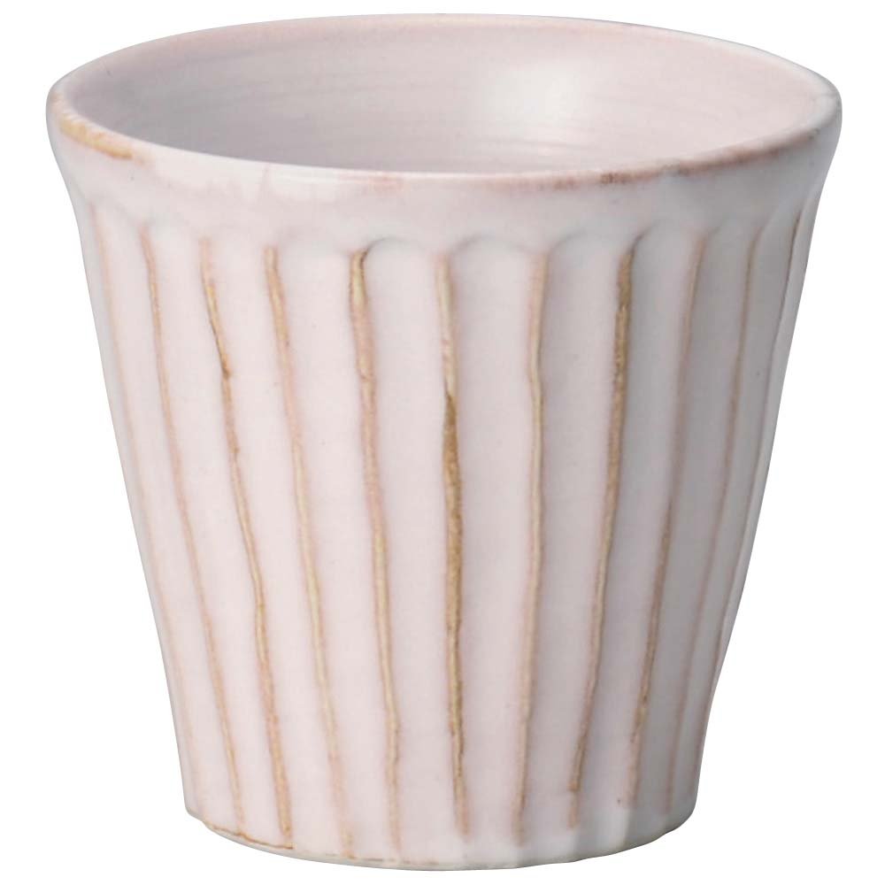 Yamashita Craft 14075540 Rock Glass, White, φ3.6 x 3.4 inches (9.2 x 8.6 cm), 10.7 fl oz (300 cc), Powdered Shinogi Lock