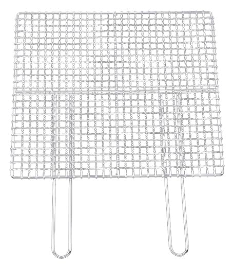 EBM Double Handle Baked Fillet Chrome Plated 50cm