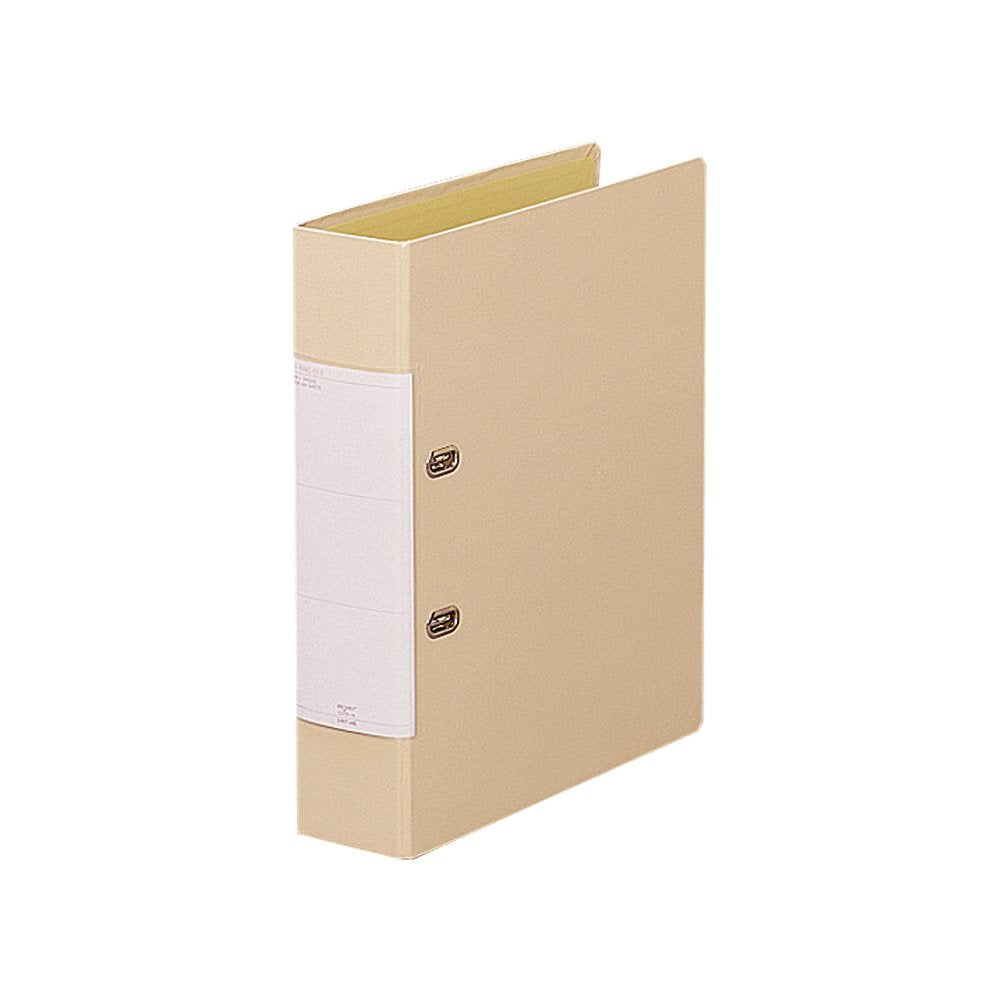 Lihit Lab G2250-16 Ring File, 2 Holes, D-Shaped, A4, Beige