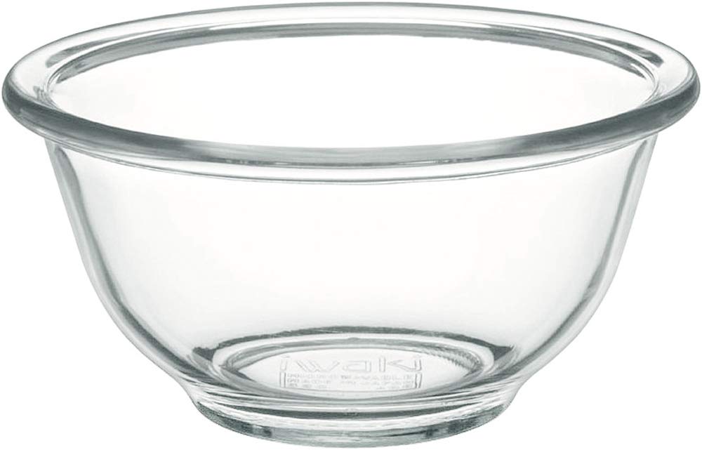 iwaki BC320 AGC Techno Glass, Heat-Resistant Glass Bowl, Round, 8.5 fl oz (250 ml), Outer Diameter 4.5 inches (11.6 cm), Microwave/Oven/Dishwasher Safe, Wide Mouth Design for Easy Mixing of