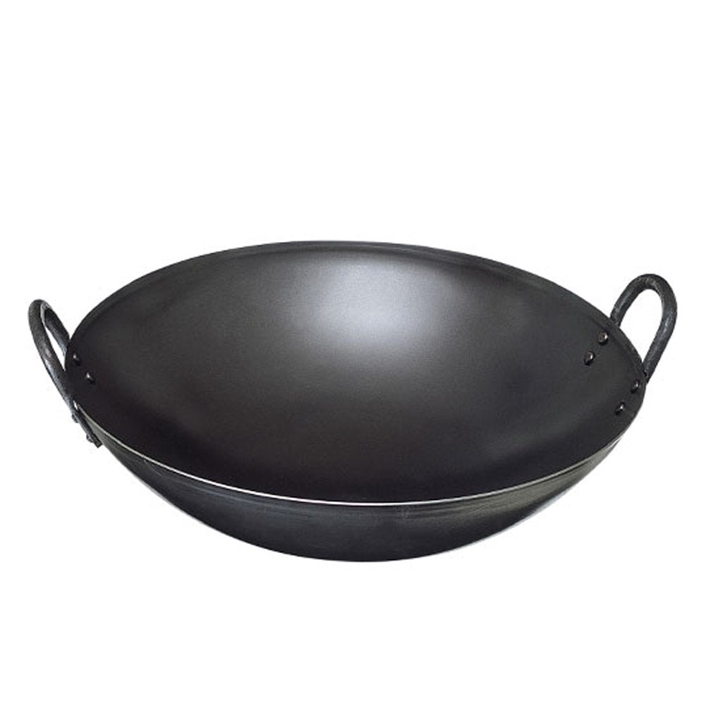 北陸アルミニウム(Hokuriku Alumi) Ajiitetsu KS02-D3610 Wok, 14.2 inches (36 cm)