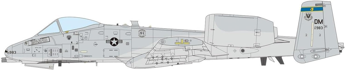 プラモデル :: 飛行機 :: アメリカ空軍 攻撃機 A-10C サンダーボルトII 第354戦闘飛行隊 ブルドッグス ディテールアップパーツ付属