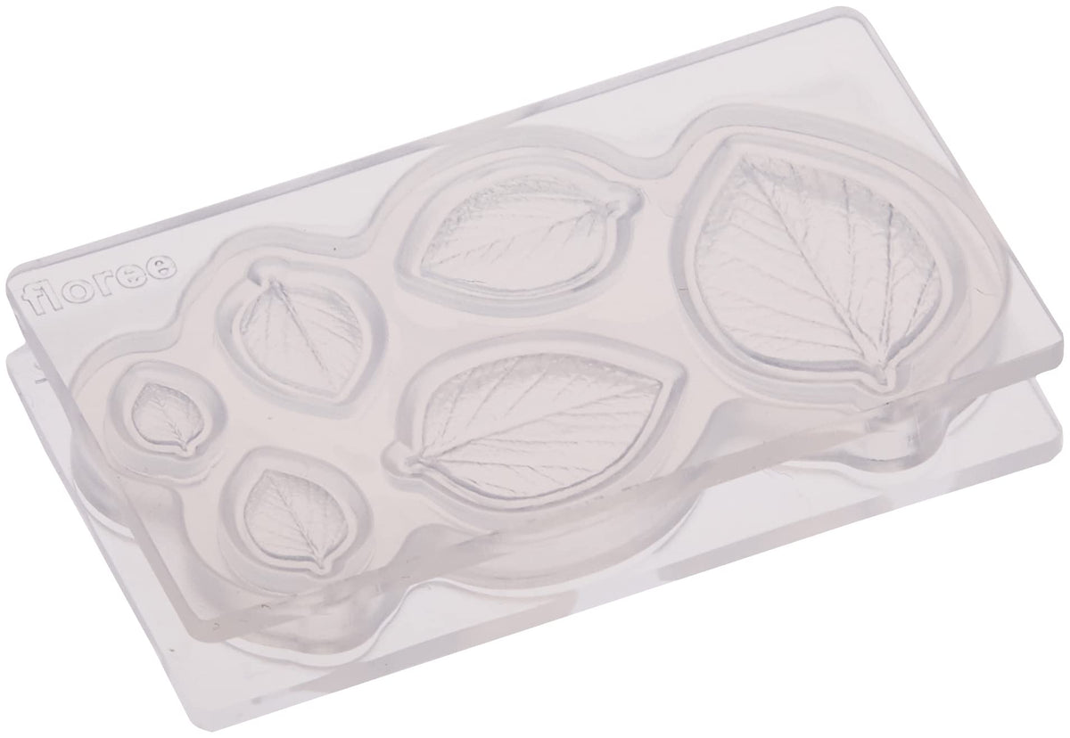 Kameshima Products C-762 Soft Mold, Mini Leaf Mold, Multi-Type F, Double-Sided Hobby Tool