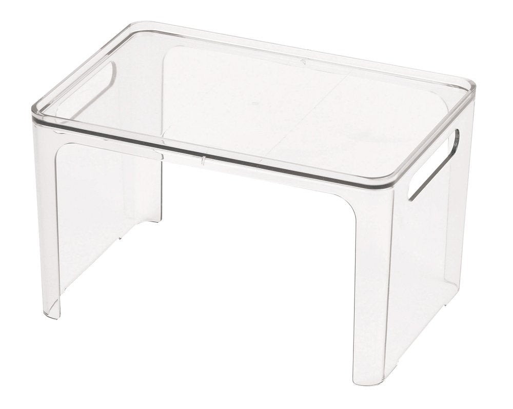Pearl Metal HB-3804 Clear Dish Drying Rack Accessory Width 9.3 x Depth 6.3 x Height 5.5 inches (23.5 x 16 x 14 cm), Stacking Shelf (Mini) (Clear)