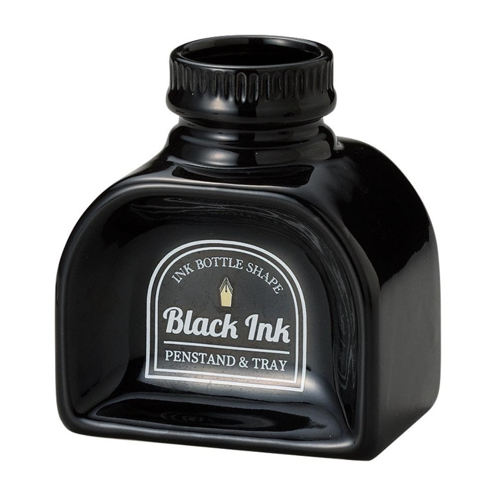 セトクラフト㈱ Setocraft P23-0811-BK Pen Stand & Tray Ink Bottle, Black
