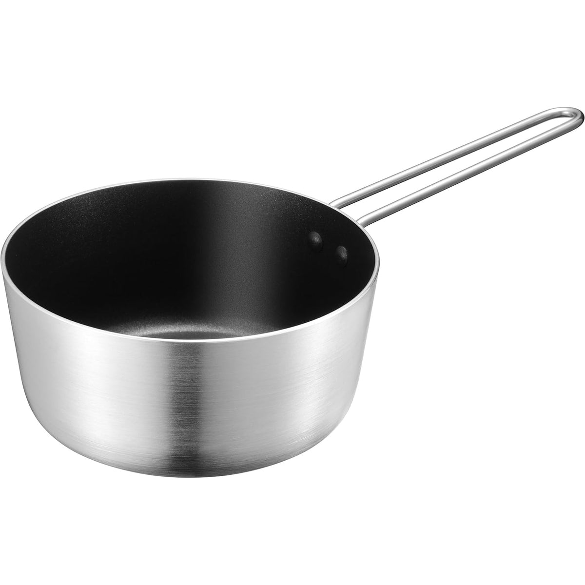 Wahei Freiz MB-3027 Delimies Saucepan, 7.1 inches (18 cm), Gas Induction Compatible, Single Handled Pot, Fluorine Resin Processing, PFOA Free