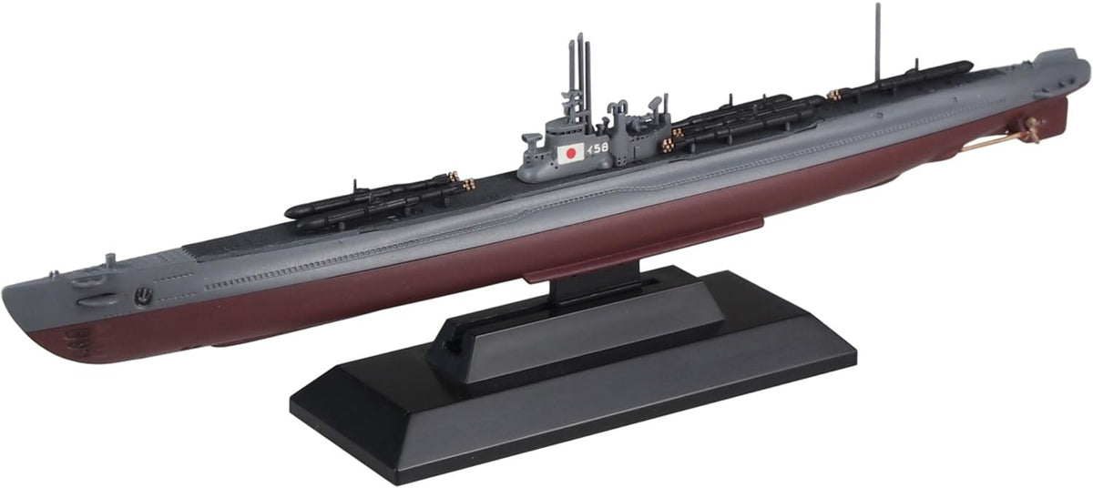 Pit Road 1/700 Skywave Series Japanese Navy Submarines I56 & I58 Plastic Model Kit (Unpainted, Full Hull, 2 Pieces, Display Stand, Adults, Military Vessels, Realistic, Not Foldable)