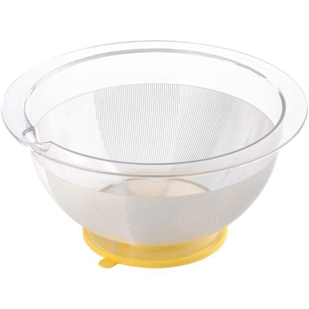 Tiger Crown Mortar, Clear, Yellow, 9.8 x 4.8 inches (248 x 122 mm), 8.3 inches (21 cm), Yellow, 2-Way, Suction Cup Pestle, Grater 2009