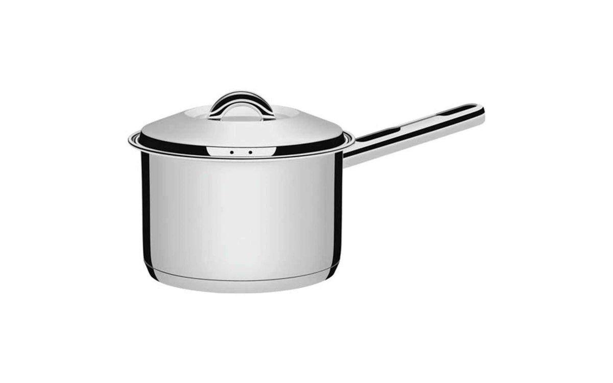 Tramontina 18 – 10 Stainless Steel 3 Layers Deep Bottom One Hand Pot (Sauce Pan) 16 cm (X L) sora-ru
