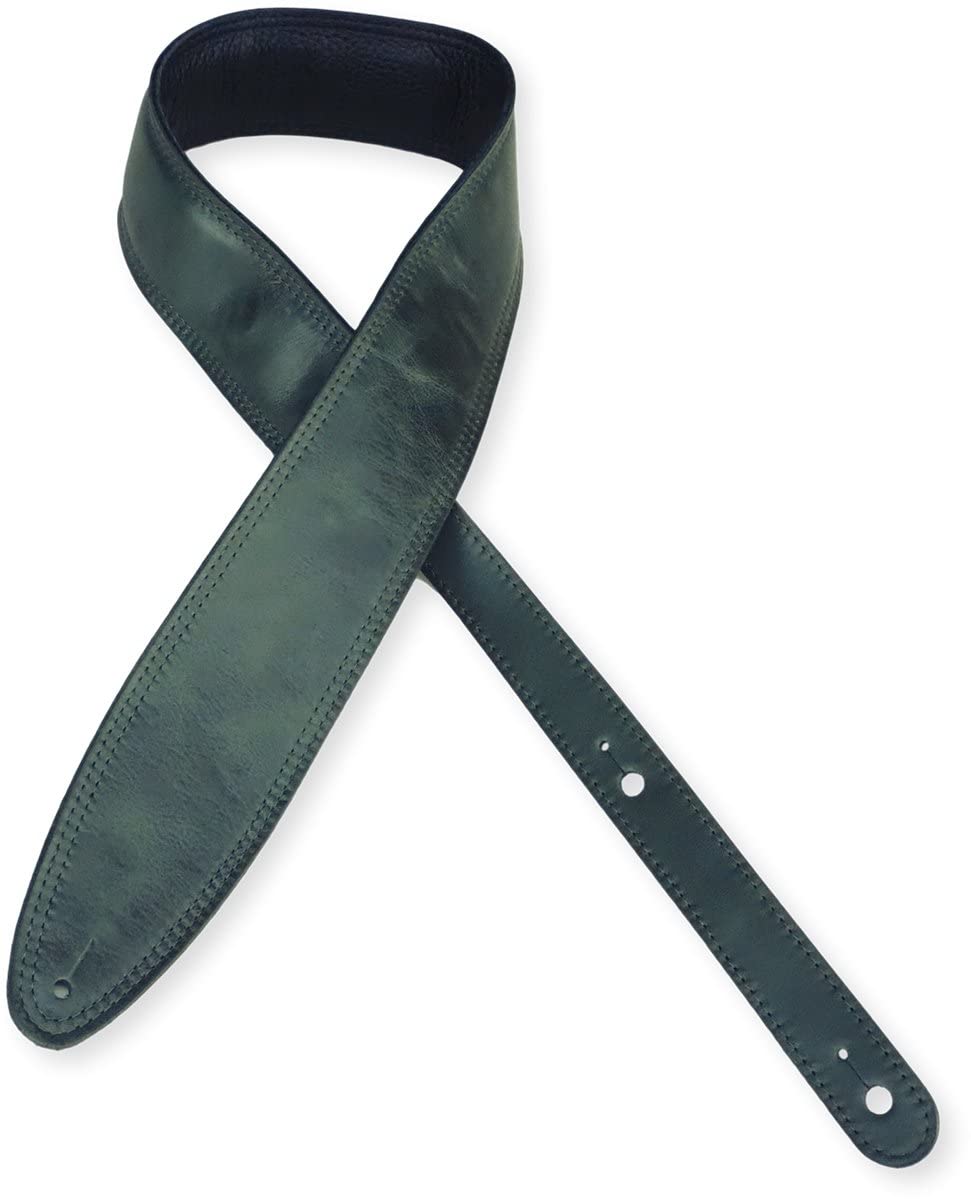 LM Products Chroma Leather Guitar Strap - Green