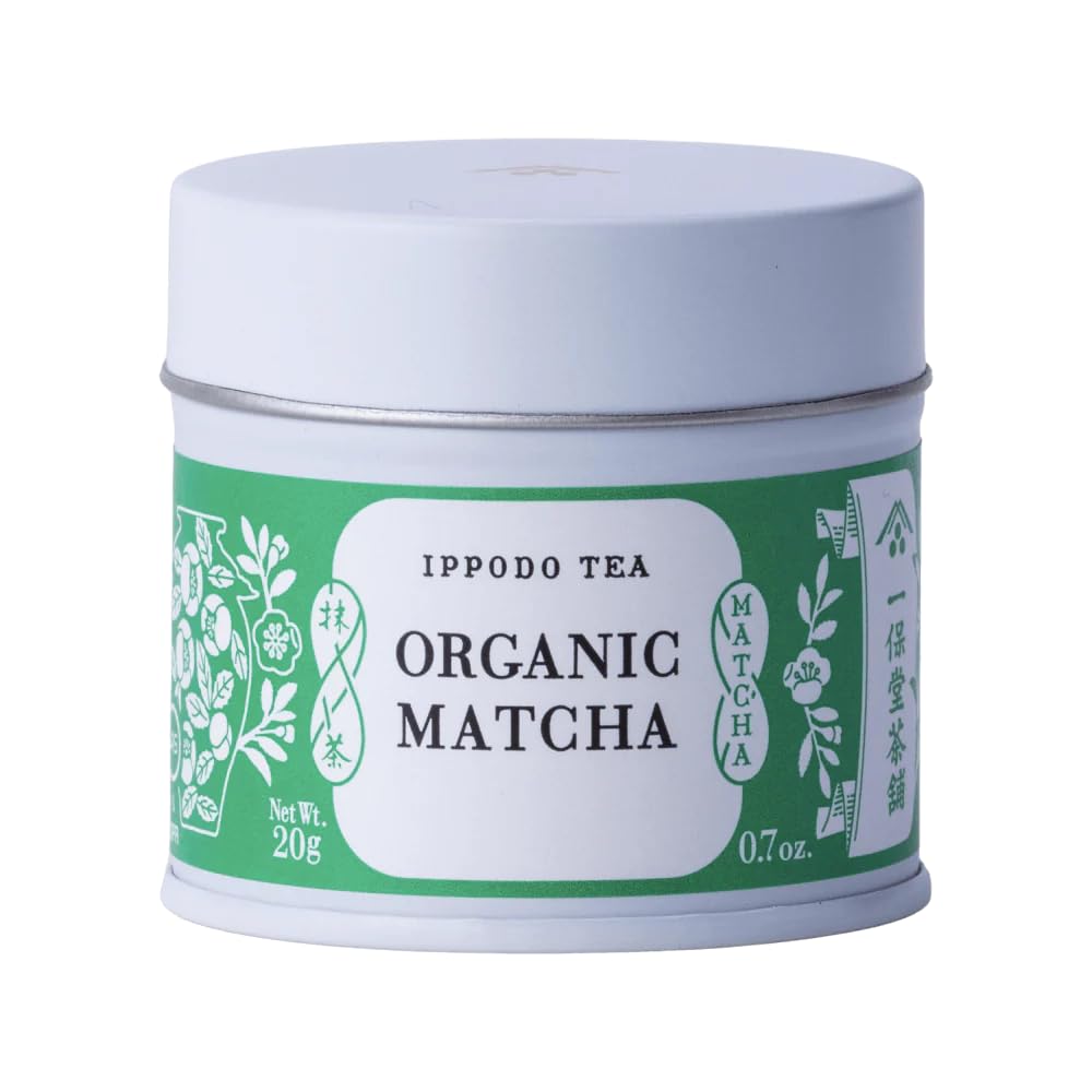 Ippodo Tea - Organic Matcha (0.7oz) - For Usucha and Lattes - Light & Snappy - Kyoto Since 1717
