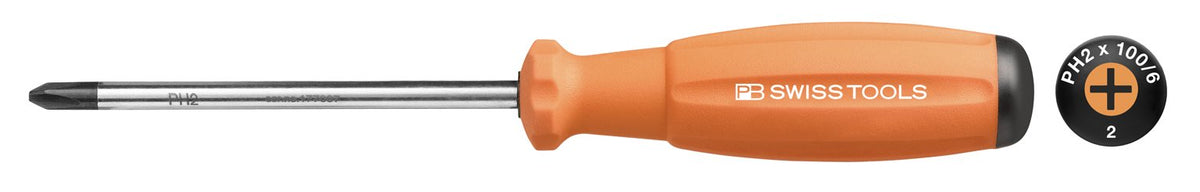 PB Swiss Tools 8190 – 2 – 100 – 6OR Rainbow Plus Driver 橙
