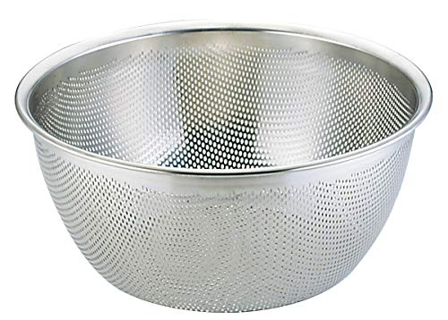 Sanpo Sangyo 09907150 HACCP Strainer Silver 10.8 inches (27.5 cm) Deep Colander