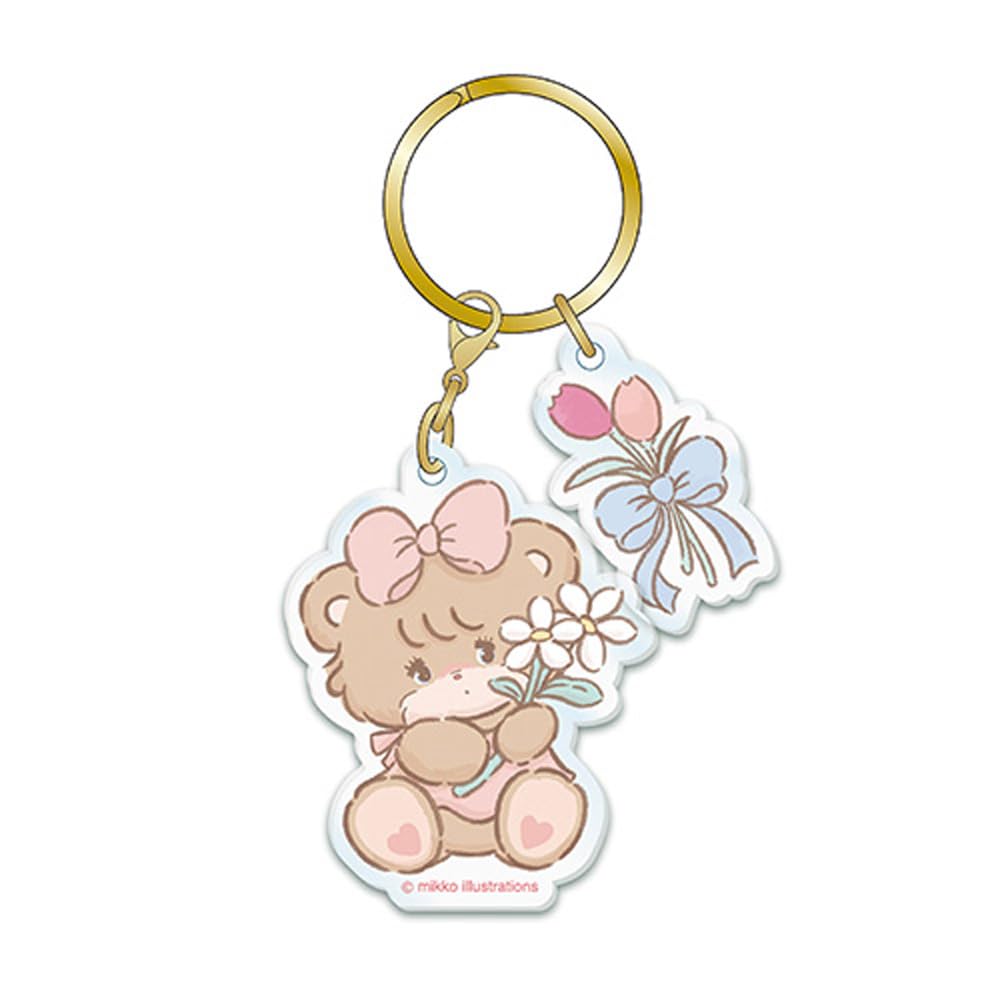 funbox Key Chain Acrylic Key Holder Mikko Latte 24801201