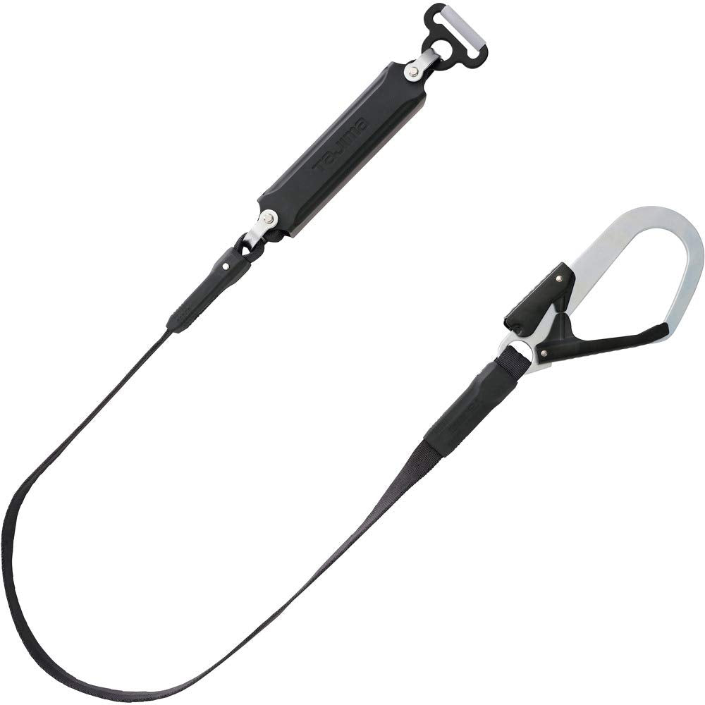 Tajima B1SMFR-AL1BK Safety Belt Steel M Black Flat Rope A Ring L1 Set