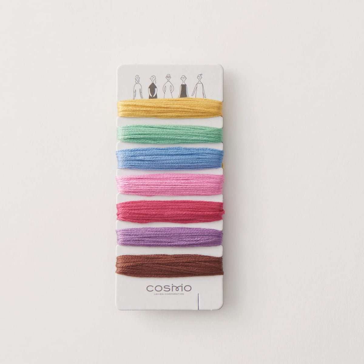 LECIEN 562207 Embroidery Thread "100 Neesan Thread Set, Feminine, Kazuki Nakajima" Cosmo 9.8 ft (3 m) x 7 Pieces