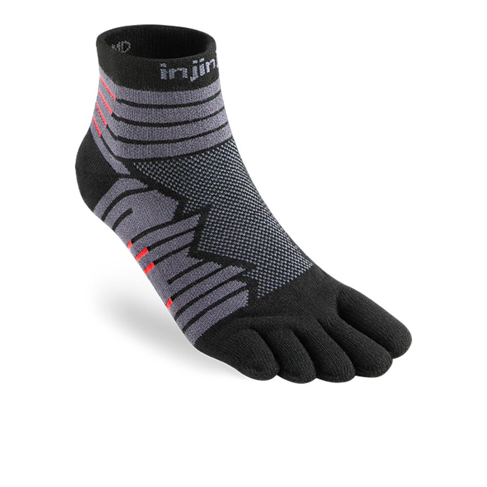 Injinji Ultra Run Mini-Crew (Medium, Onyx)