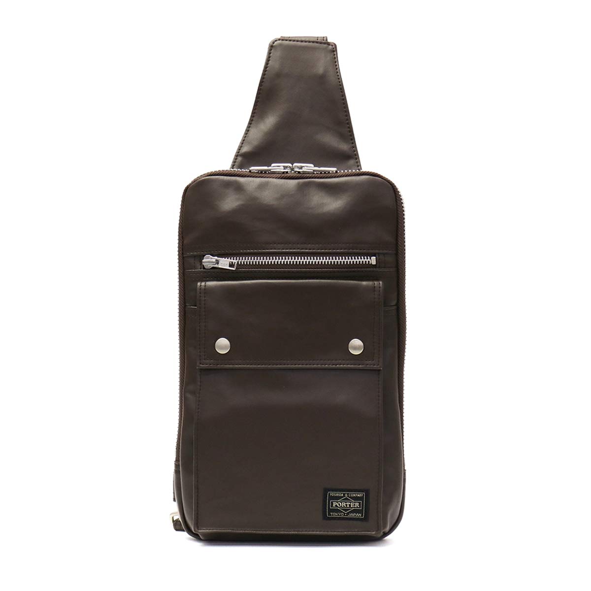 Yoshida Bag 707-06127 Porter Body Bag One Shoulder Free Style Freestyle - brown -