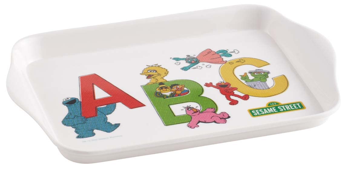 Skater MTR2-A Melamine Square Tray, S, Sesame Street, 8.3 x 5.7 inches (21 x 14.5 cm)