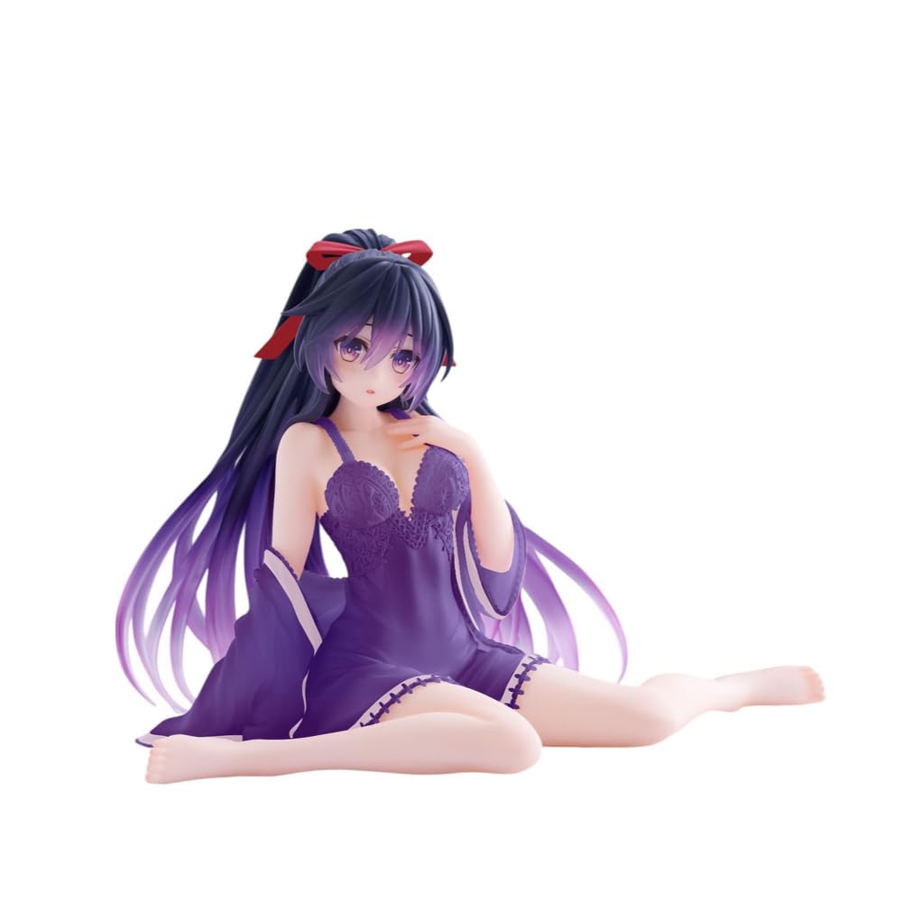 Date A Live V PVC Statue Desktop Cute Figure Tohka Yatogami Nightwear Ver. Renewal 13 cm