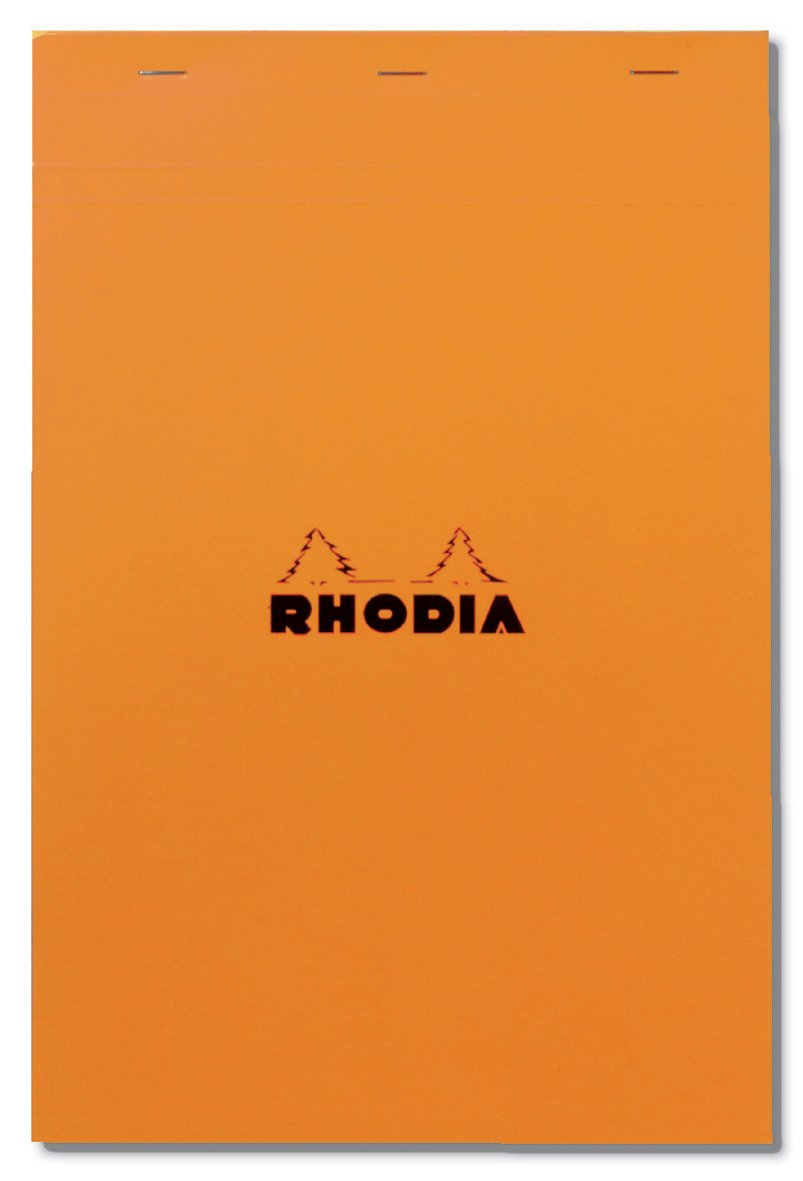 Rodia Notepad No.19 (A4+), 80 Sheets, 0.2 inch (5 mm) Ruled, Water Repellent Cover, Perforated, PEFC Certified, cf19200