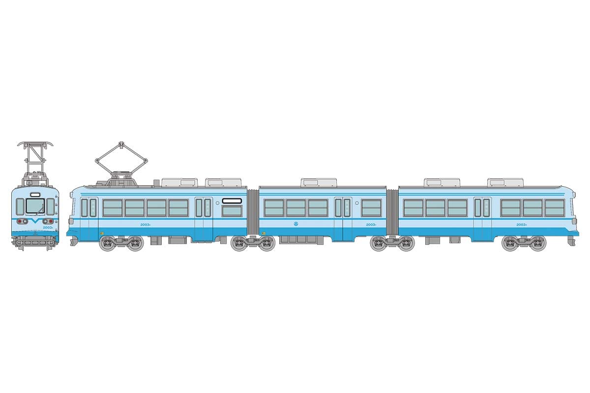 トミーテック(TOMYTEC) Railway Collection Iron Colle Chikuho Electric Railway Type 2000 No. 2003 Blue Diorama Supplies 323327