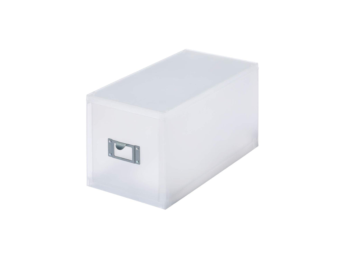 LIKEIT MX-30 Entrance Storage, Drawer Storage Case, Approx. Width 6.8 x Depth 13.8 x Height 7.2 inches (17.3 x 35 x 18.2 cm), White (Translucent), Made in Japan, Tool Storage, Packaging Materials, DIY