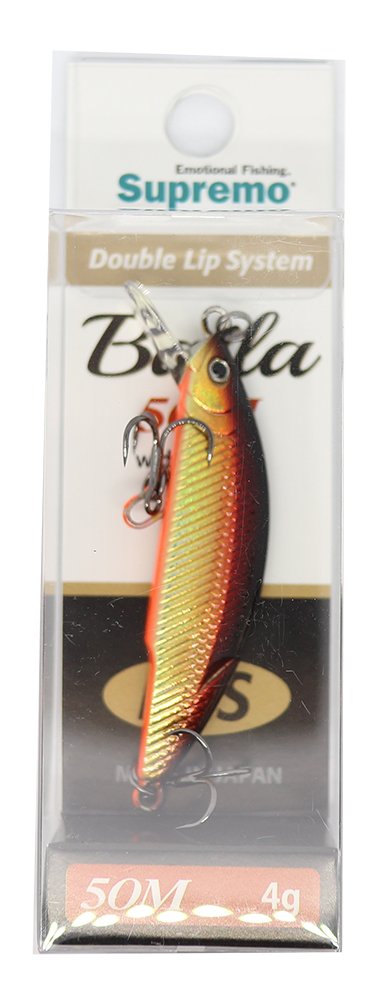 Supremo Minnow Baila 50 Medium 50mm 4g G Red/Orange Lure