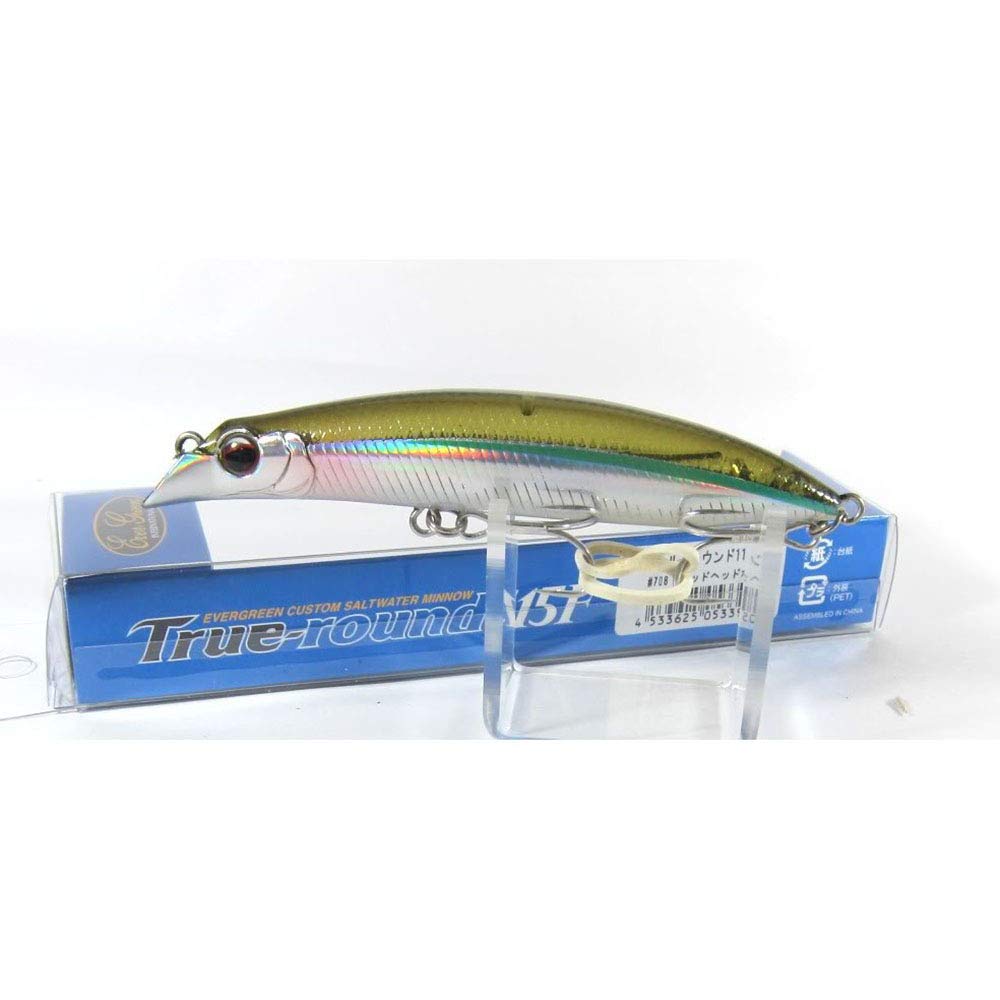 Evergreen Minnow True Round F 4.5 inches (11.5 cm), 0.6 oz (18.5 g), Harbinago HC #761