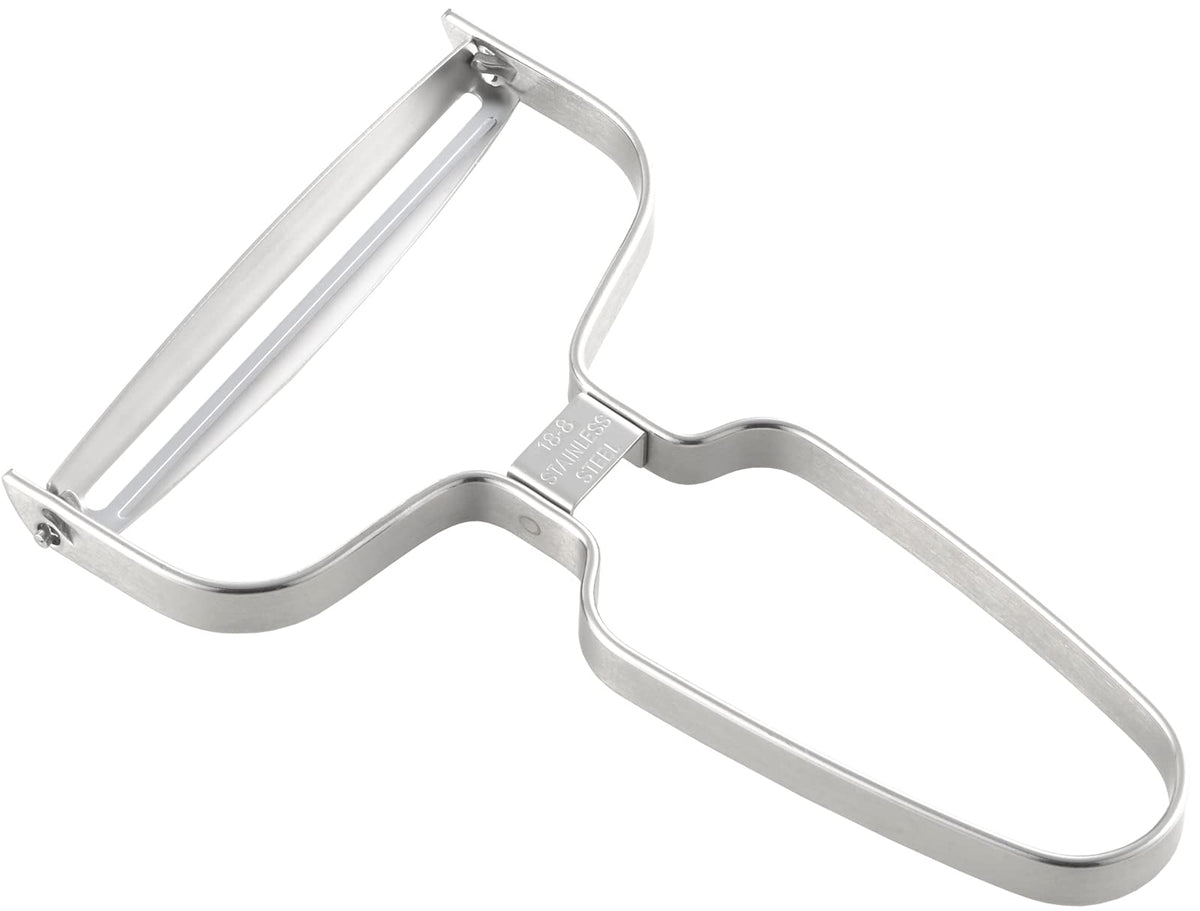 Yoshikawa SJ3358 Peeler, Wide, Stainless Steel, New Kitchen Basic