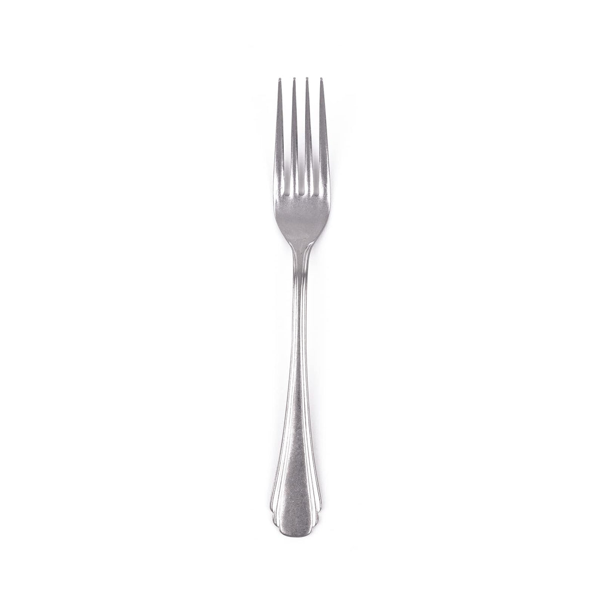 VINTAGE INOX Vintage J-Wing Dinner Fork, Made in Japan, Cafe, Restaurant, Stainless Steel, Aging, Unbreakable, Dishwasher Safe, Silver
