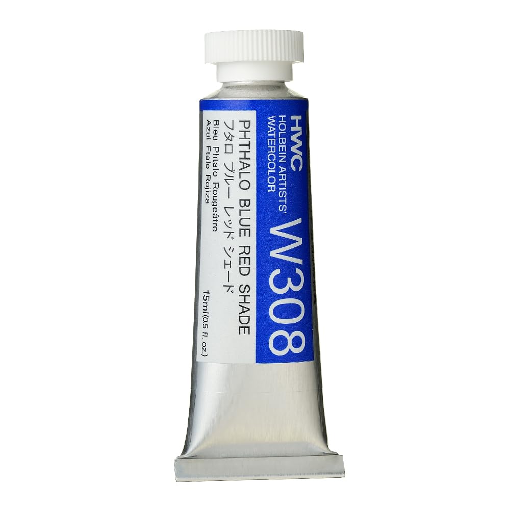 Holbein Artist's Watercolor 15ml Tube (Phthalo Blue Red Shade) W308