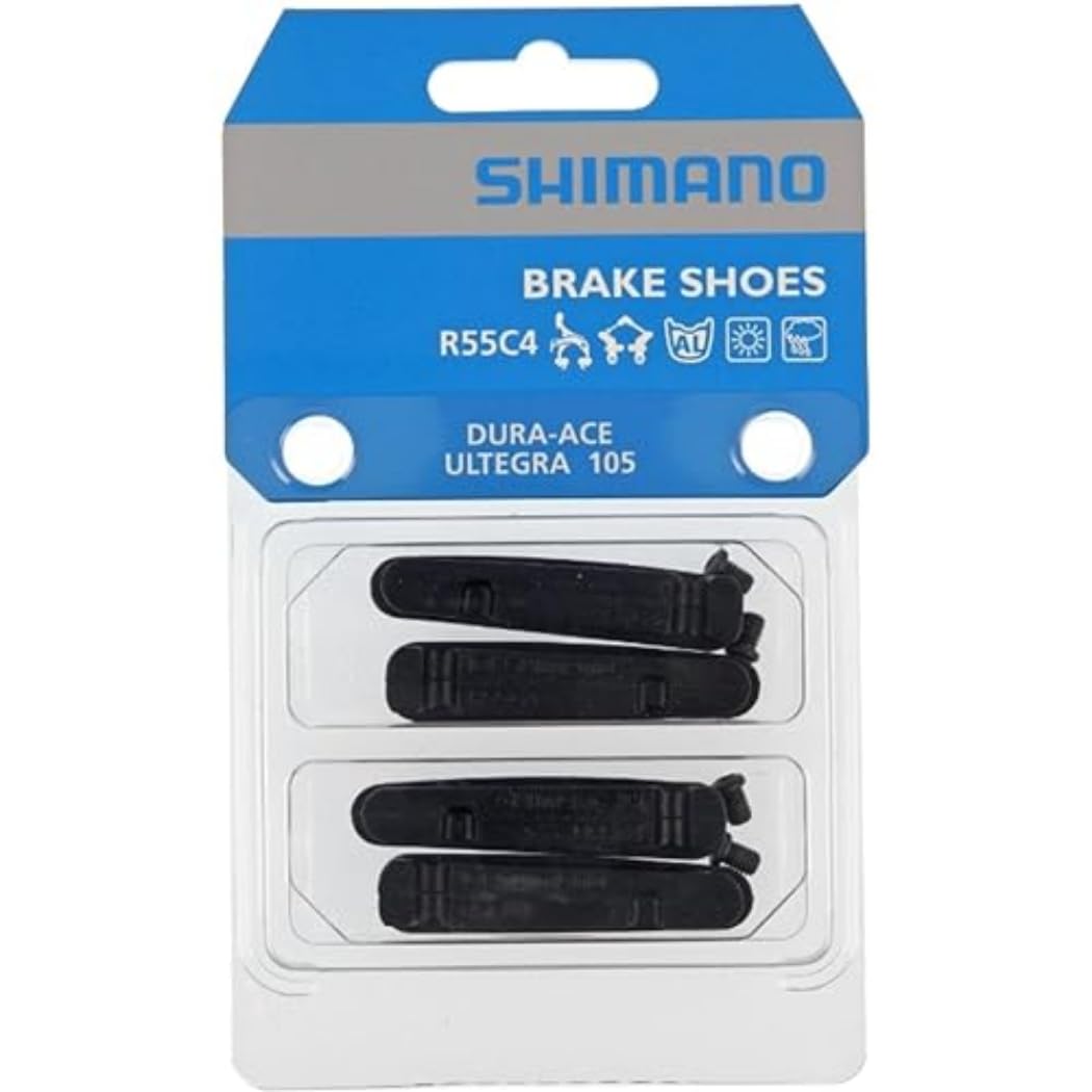 Brake Pad Set R55C4 Dura-Ace BR-9000/7900 ETC 4 pcs (Pack of 1), Black