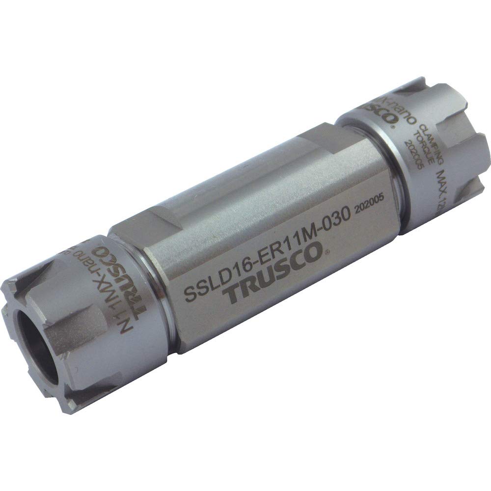 TRUSCO SSLD3/4-ER11M-053 Collet Holder for NC Lathe ERM Double-Ended Collet Holder SSLD Type (inch) Shank Diameter 3/4 inches (85 cm), Total Length 33.5 inches (85 cm), For ER11