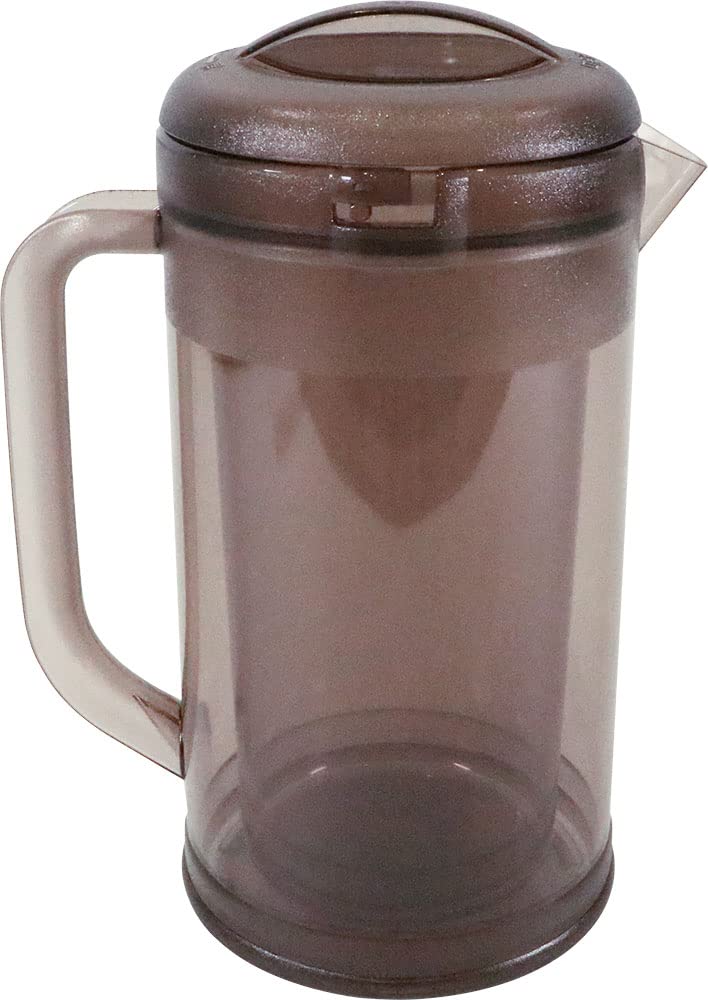 Honma Fuyuji Kogyo PPT371 Non-Wet Pitcher, 3.7 gal (1.7 L), Smoke Brown, Made in Japan, Double Layer, Condensation Prevention, Water Bottle, Commercial Use