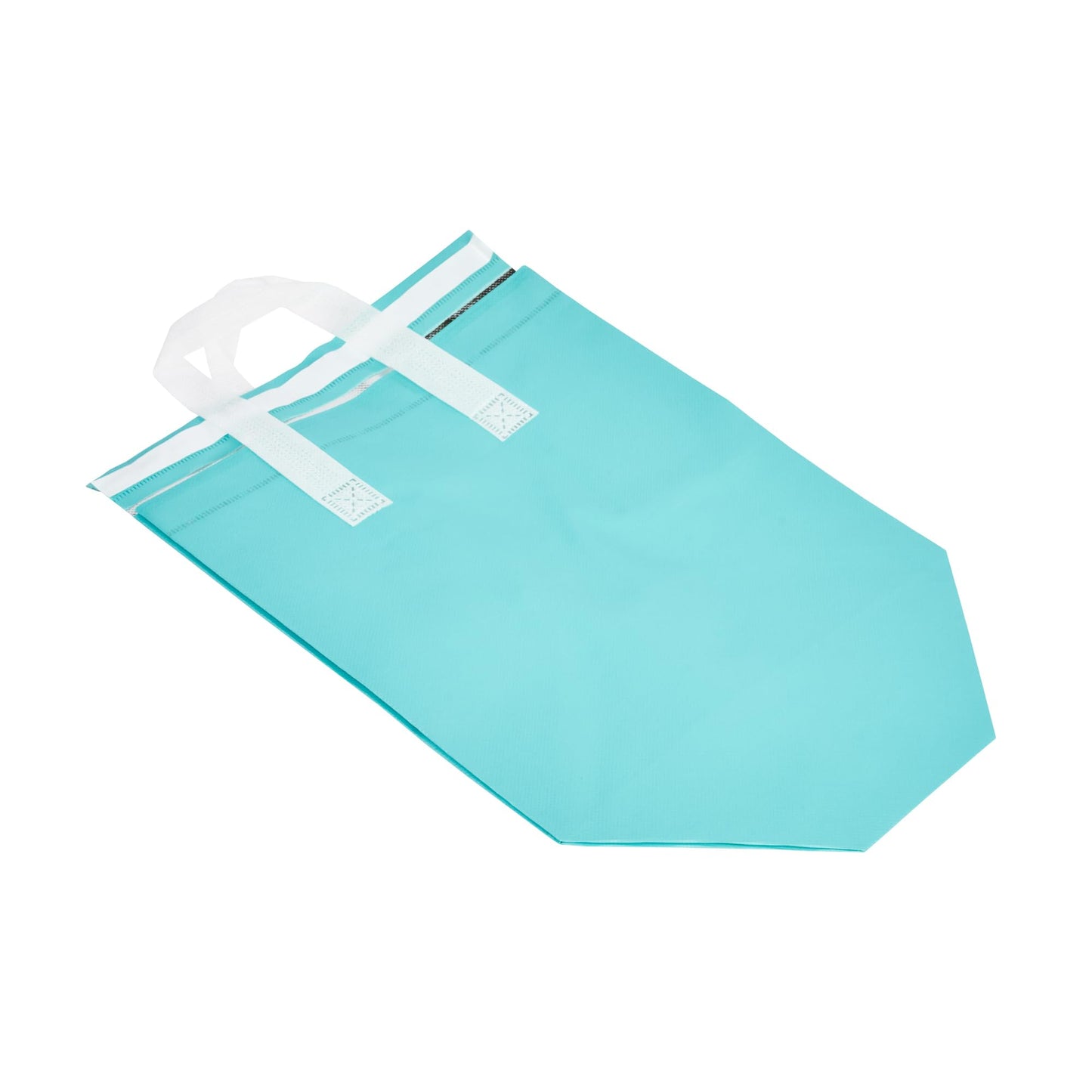 Restaurantware Insulated Delivery Bags 100 Count 10.24 x 6.69 x 11.02 Inches Nonwoven Take Out Bags For Food With Sturdy Handles, Teal Insulated Grocery Bags Tamper-Evident Foldable