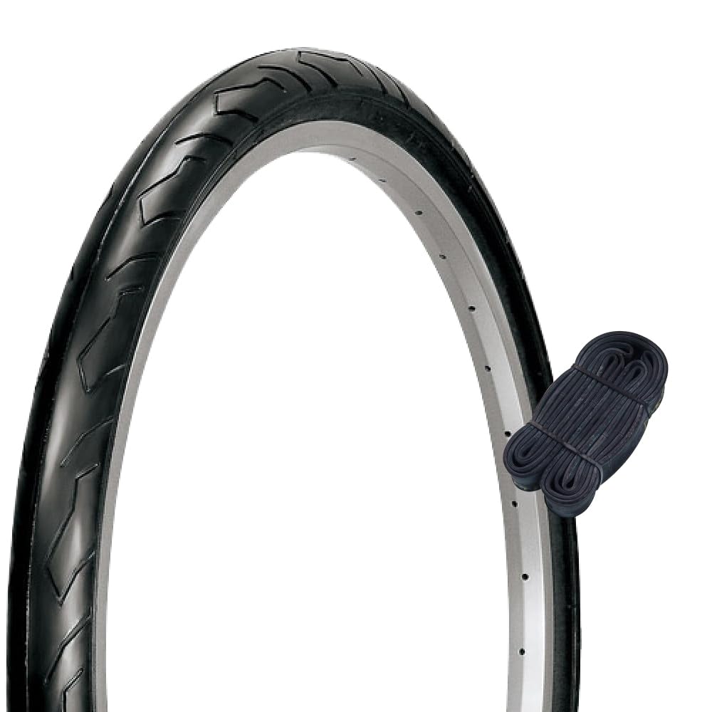 Shinko SR064 60088 26 Inch Bicycle Tire Tube Set Slick Tires 26 x 1.95 Black