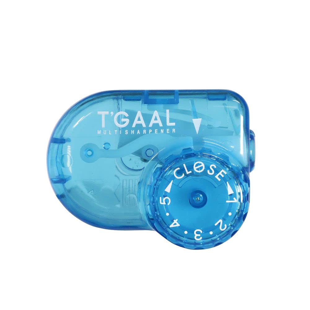 KUTSUWA STAD T'GAAL Angle Adjustable Pencil Sharpener, Translucent Blue, 1 ea. (RS036BL)