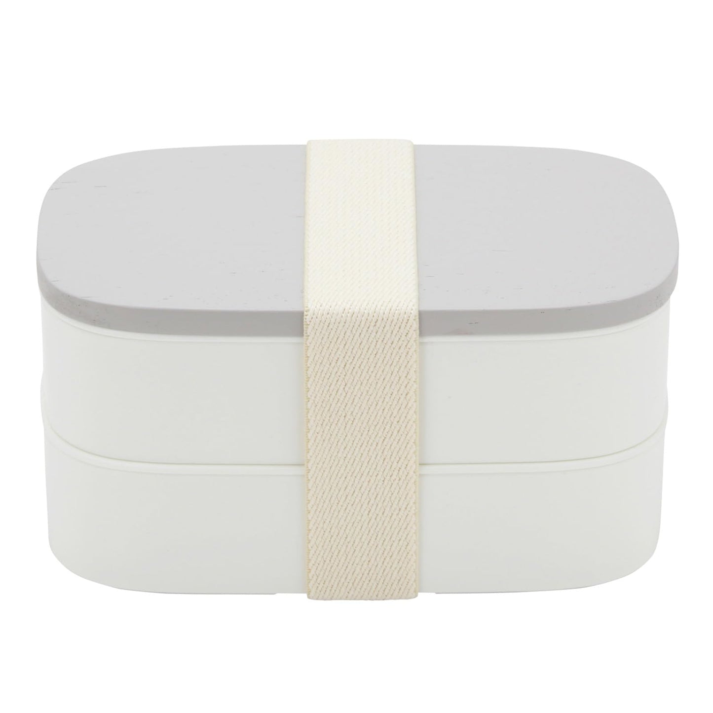 Miyoshi Seisakujyo 0601-0052 Valleavari 2-Tier Lunch Box, Gray