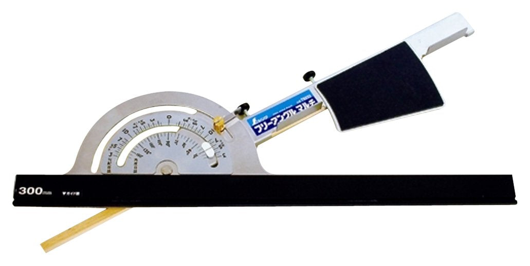 Shinwa Sokutei 78232 Circular Saw Cutter Ruler, Free Angle, Multi (Aluminum Guide, 11.8 inches (30 cm) Included)