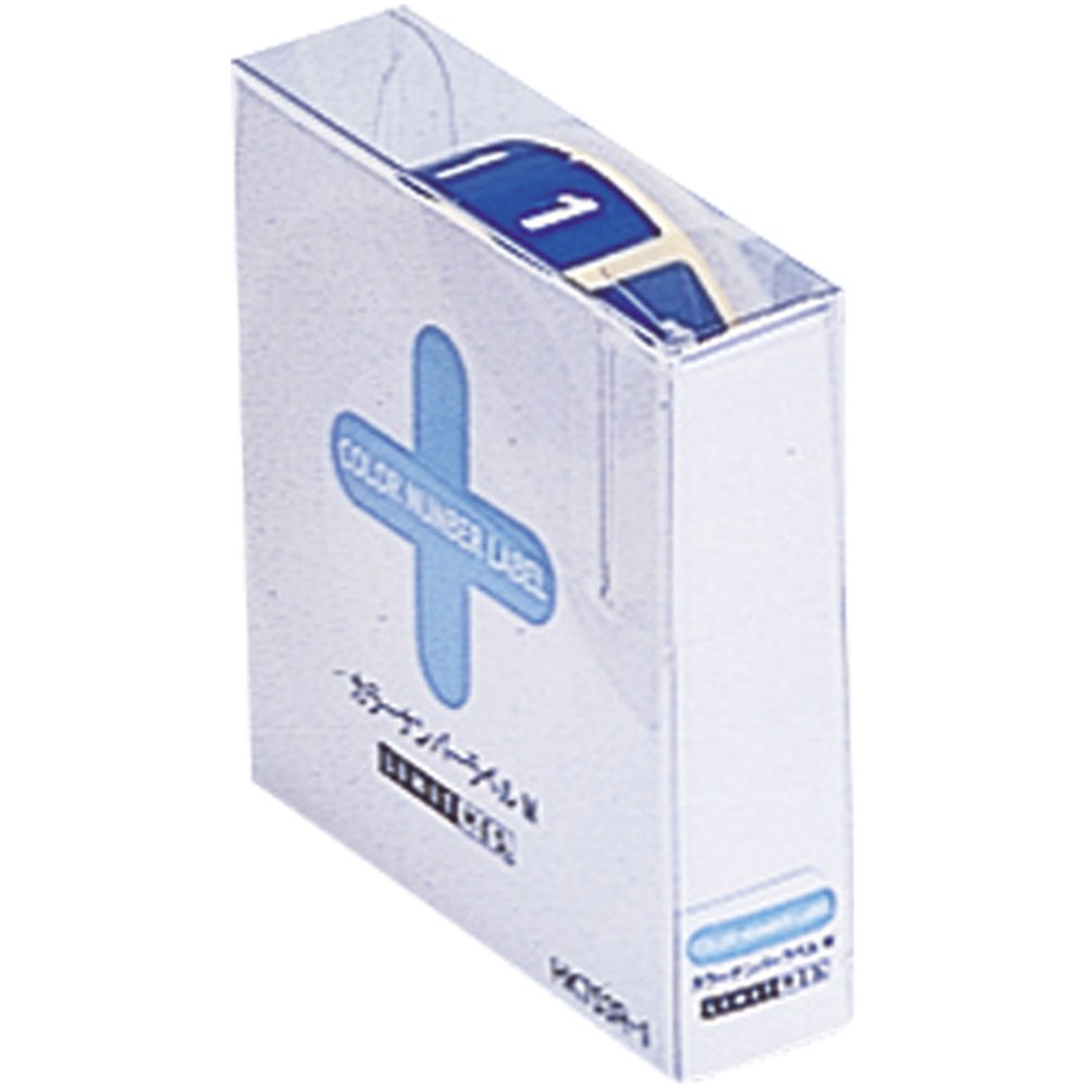 Lihit Lab HK753R-1 Color Number Labels, M, 300 Pieces