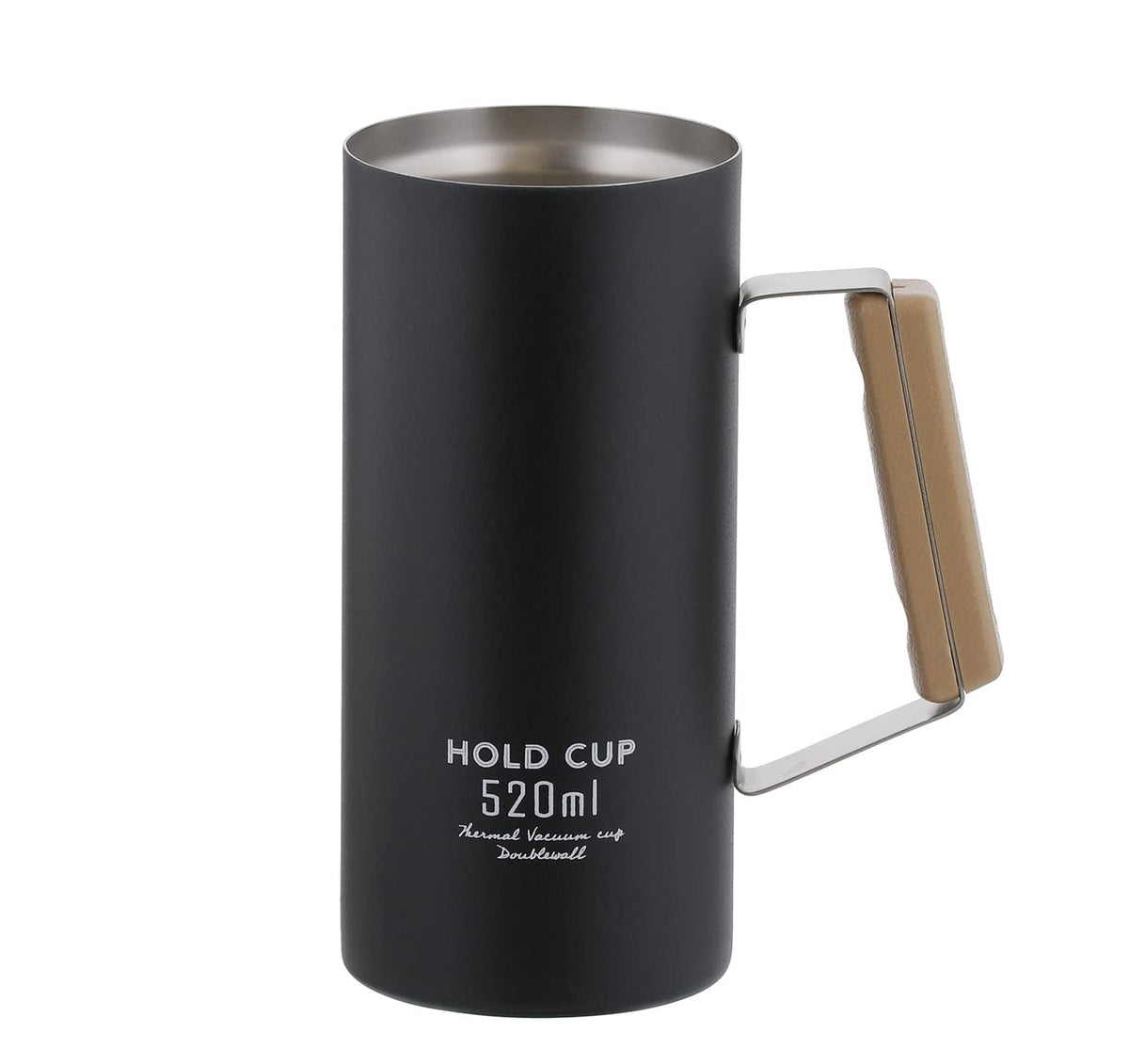 Bestco NQ-0008 HOLD CUP Can Holder, Tumbler, Cold Retention, Beer, 18.5 fl oz (520 ml), Black, Pearl Metal
