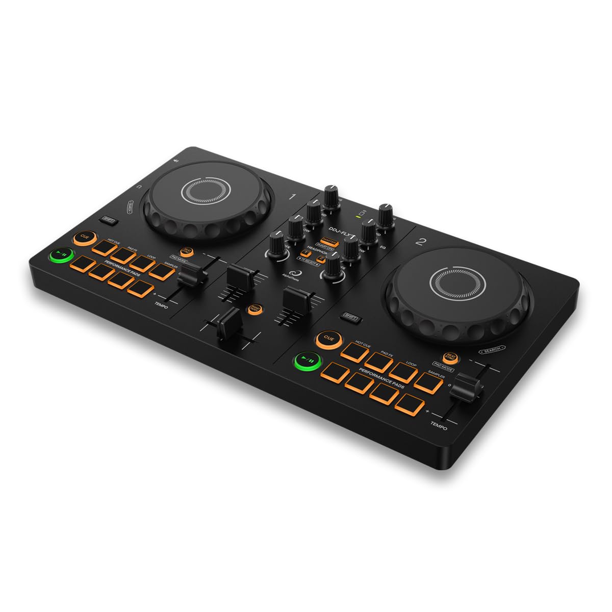 AlphaTheta Pioneer DJ DDJ-FLX2 2-Channel DJ Controller, Smart Fader, USB-C
