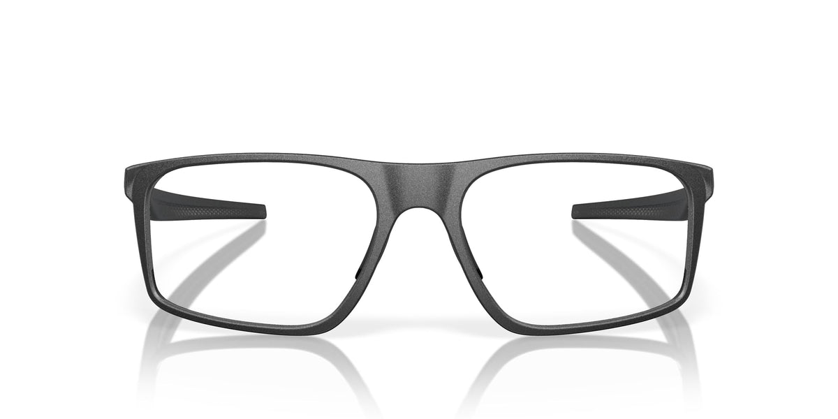 Oakley OX8183 Bat Flip Prescription Eyewear Frames, Satin Light Steel/Demo Lens, 56 mm