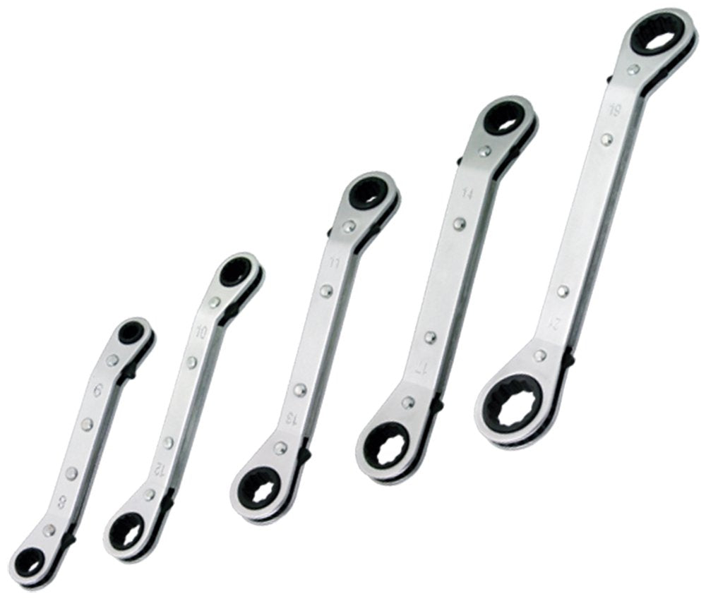 TMC RS-150 5 Piece Plate Ratchet Set, Offset Type