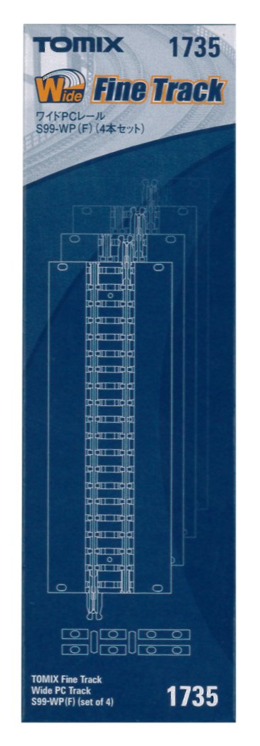 TOMIX N gauge 1735 Wide PC Rail S99-WP (F) (4 sets) by Tommy Tech